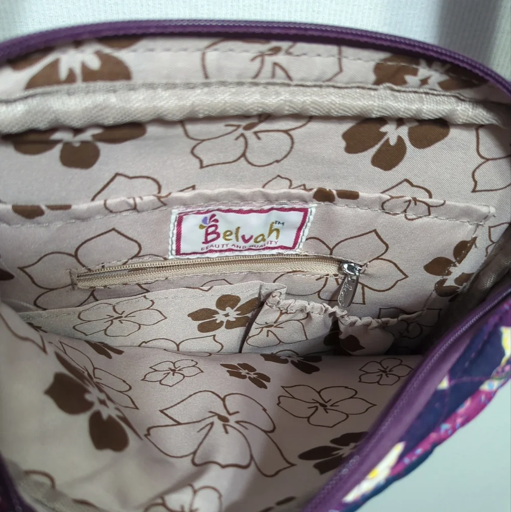 Belvah‎ purple Paisley crossbody bag - Picture 6 of 9